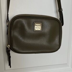 Dooney & Bourke Olive Green Saffiano Sawyer Crossbody Bag